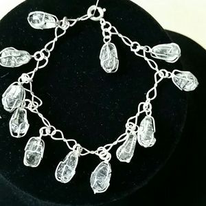 Vintage Silver and strange stone bracelet